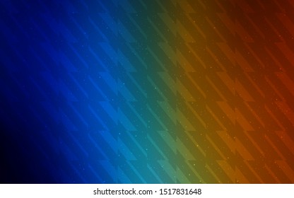 Dark Multicolor vector background with straight lines. Lines on blurred abstract background with gradient. Pattern for your busines websites.