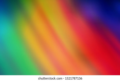 Dark Multicolor vector background with straight lines. Lines on blurred abstract background with gradient. Pattern for ads, posters, banners.