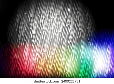 Dark Multicolor vector background with stright stripes. Glitter abstract illustration with colorful sticks. Pattern for ads, posters, banners.