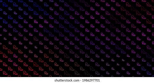 Dark multicolor vector background with woman symbols. Simple design in abstract style with women’s rights activism. Simple design for your web site.