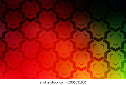 Dark Multicolor vector background with wry lines. Geometric illustration in abstract style with gradient.  A completely new template for your design.