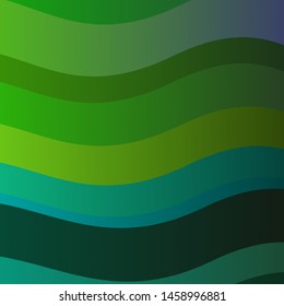 Dark Multicolor vector background with wry lines. Brand new colorful illustration with bent lines. Best design for your posters, banners.