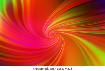 Dark Multicolor vector background with wry lines. Shining colorful illustration in simple style. Abstract style for your business design.