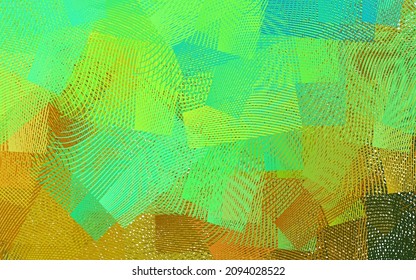 Dark Multicolor vector background with wry lines. Shining colorful illustration in simple curve style. Business design for posters, banners.