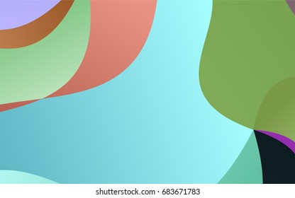 Dark Multicolor vector bandy template. A completely new color illustration in a vague style. The best blurred design for your business.