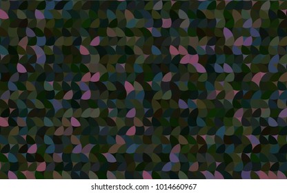 Dark Multicolor vector banner with circles, spheres. Abstract spots. Background of Art bubbles in halftone style with colored gradient.
