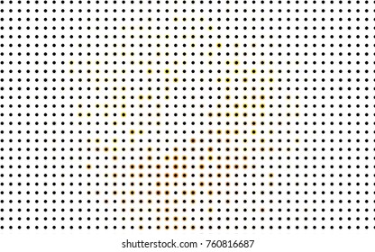 Dark Multicolor vector banner with circles, spheres. Abstract spots. Background of Art bubbles in halftone style with colored gradient.