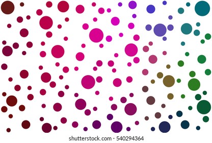Dark Multicolor Vector banners set of circles, spheres. Abstract Circles. Art Vector Background.