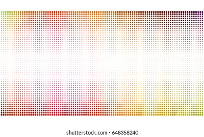 Dark Multicolor vector banners set of circles, spheres. Abstract spots. Art Background of bubbles in halftone style with colored gradient.