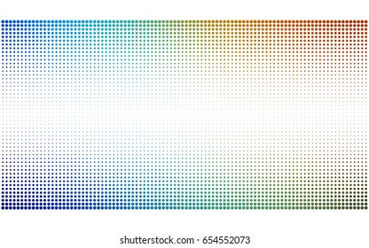 Dark Multicolor vector banners set of circles, spheres. Abstract spots. Art Background of bubbles in halftone style with colored gradient.