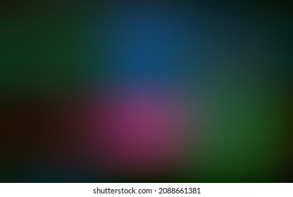 Dark multicolor vector blur background. Colorful illustration with gradient in halftone style. Sample for your designs.
