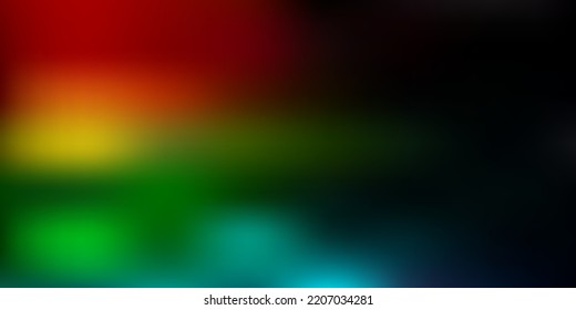 Dark multicolor vector blur drawing. Colorful gradient abstract illustration in blur style. Multipurpose app design.