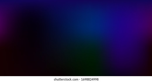Dark Multicolor vector blur layout. Modern elegant blur illustration with gradient. Modern design for your apps.