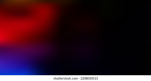 Dark multicolor vector blur template. Colorful abstract illustration with blur gradient. Best choice for your design.