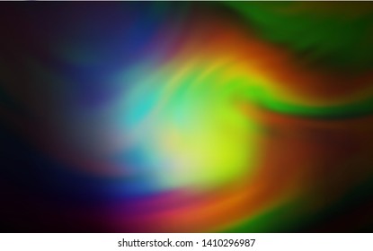 Dark Multicolor vector blurred background. A completely new colored illustration in blur style. New style design for your brand book.