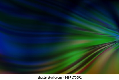Dark Multicolor vector blurred bright pattern. Shining colored illustration in smart style. Completely new design for your business.