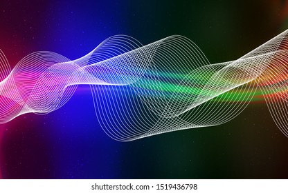 Dark Multicolor vector blurred bright template. Creative illustration in halftone style with gradient. New design for your business.