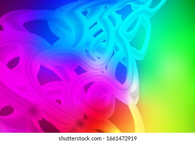 Dark Multicolor vector blurred bright template. Shining colorful illustration in smart style. Background for a cell phone.