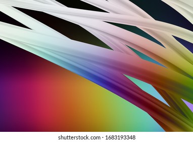 Dark Multicolor vector blurred bright pattern. Shining colorful illustration in smart style. New way of your design.