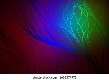 Dark Multicolor vector blurred bright template. Colorful abstract illustration with gradient. New design for your business.