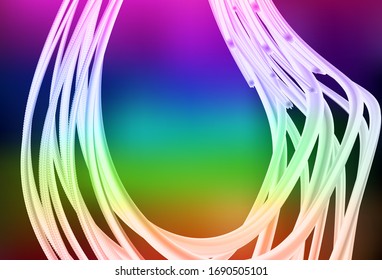 Dark Multicolor vector blurred bright template. Colorful illustration in abstract style with gradient. Background for designs.