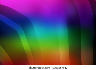 Dark Multicolor vector blurred bright template. Modern abstract illustration with gradient. Background for designs.
