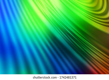 Dark Multicolor vector blurred bright template. Colorful illustration in abstract style with gradient. New style design for your brand book.