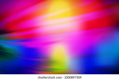 Dark Multicolor vector blurred bright template. A completely new colored illustration in blur style. Blurred design for your web site.