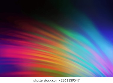 El vector multicolor oscuro difuminó el patrón brillante. Ilustración colorida abstracta con gradiente. Nueva forma de tu diseño.