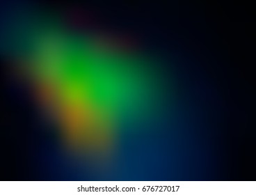 Dark Multicolor vector blurred bright pattern. Colorful illustration in abstract style with gradient. The textured pattern can be used for background.