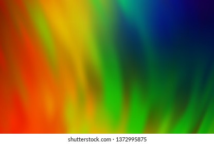 Dark Multicolor vector blurred and colored pattern. Creative illustration in halftone style with gradient. New style design for your brand book.