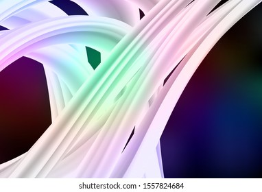 Dark Multicolor vector blurred and colored pattern. A completely new colored illustration in blur style. New style design for your brand book.