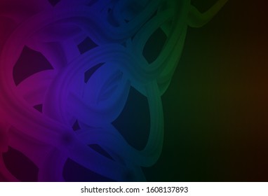 Dark Multicolor vector blurred and colored pattern. Colorful abstract illustration with gradient. Background for a cell phone.