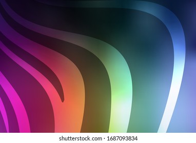 Dark Multicolor vector blurred and colored pattern. An elegant bright illustration with gradient. The best blurred design for your business.