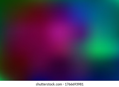 El vector multicolor oscuro es un patrón borroso y colorido. Ilustración creativa en estilo de semitono con gradiente. Diseño completamente nuevo para su negocio.