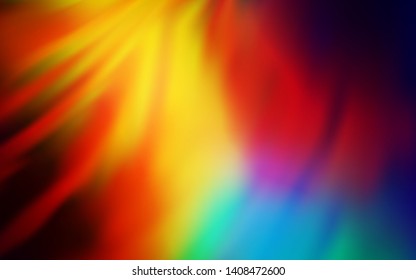 Dark Multicolor vector blurred pattern. An elegant bright illustration with gradient. New style design for your brand book.