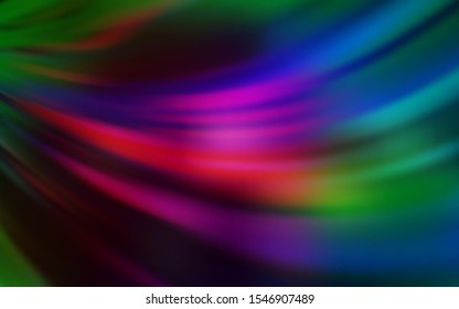Dark Multicolor vector blurred pattern. Colorful illustration in abstract style with gradient. New way of your design.