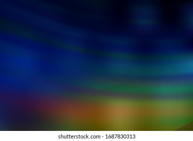 Dark Multicolor vector blurred pattern. New colored illustration in blur style with gradient. Elegant background for a brand book.