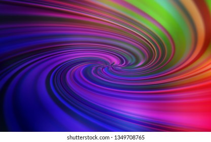 Dark Multicolor vector blurred shine abstract template. A completely new colored illustration in blur style. The best blurred design for your business.