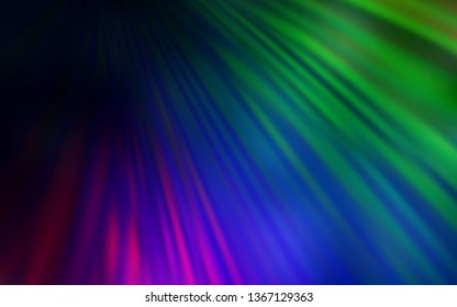 Dark Multicolor vector blurred shine abstract texture. An elegant bright illustration with gradient. New design for your business.