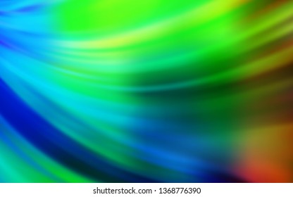 Dark Multicolor vector blurred shine abstract background. An elegant bright illustration with gradient. New way of your design.
