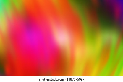 Dark Multicolor vector blurred shine abstract template. Modern abstract illustration with gradient. Smart design for your work.