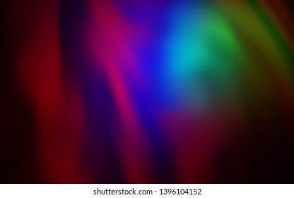Dark Multicolor vector blurred shine abstract background. A completely new colored illustration in blur style. Smart design for your work.