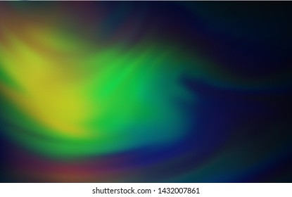 Dark Multicolor vector blurred shine abstract texture. New colored illustration in blur style with gradient. New way of your design.