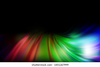 Dark Multicolor vector blurred shine abstract background. Glitter abstract illustration with gradient design. Background for designs.