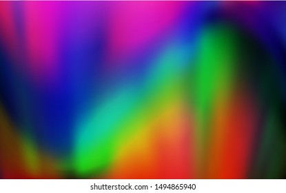 Dark Multicolor vector blurred shine abstract background. Colorful illustration in abstract style with gradient. New style for your business design.
