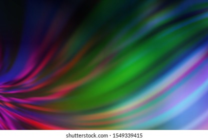 Dark Multicolor vector blurred shine abstract background. Creative illustration in halftone style with gradient. Completely new design for your business.