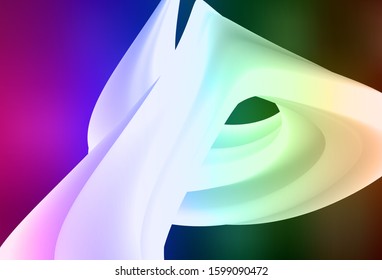 Dark Multicolor vector blurred shine abstract background. Creative illustration in halftone style with gradient. Background for designs.