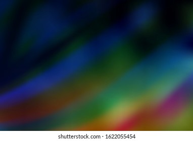 Dark Multicolor vector blurred shine abstract texture. Creative illustration in halftone style with gradient. Blurred design for your web site.