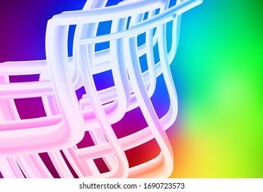 Dark Multicolor vector blurred shine abstract background. An elegant bright illustration with gradient. Elegant background for a brand book.